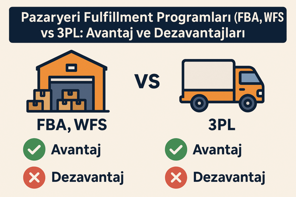 Pazaryeri Fulfillment Programları (FBA, WFS) vs 3PL: Avantaj ve Dezavantajları