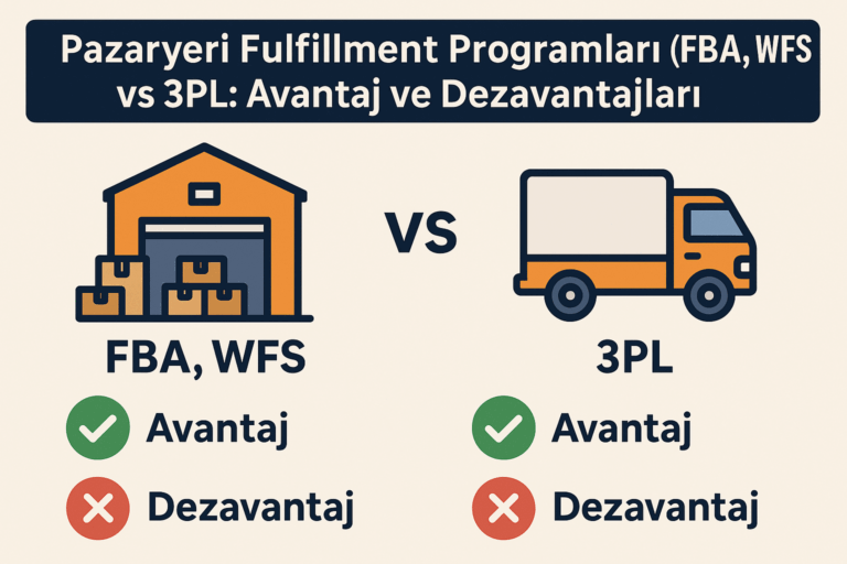 Pazaryeri Fulfillment Programları (FBA, WFS) vs 3PL: Avantaj ve Dezavantajları