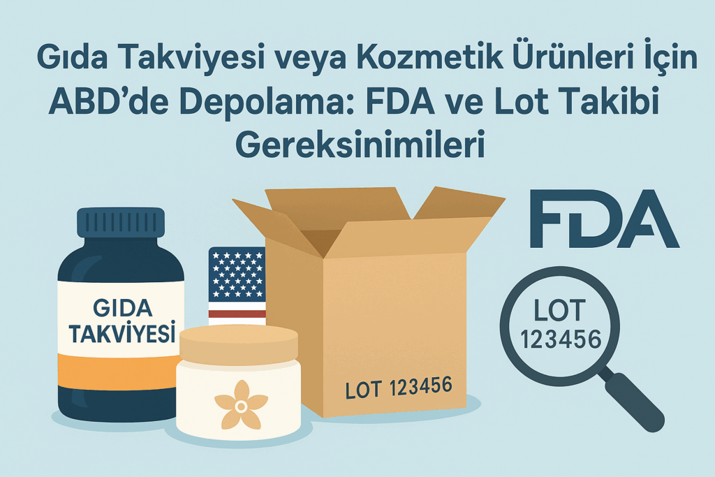 ABD'de Gıda Takviyesi ve Kozmetik Depolamada Dikkat Edilmesi Gerekenler: FDA Uyumlu Çözümler ve Lot Takibinin Önemi