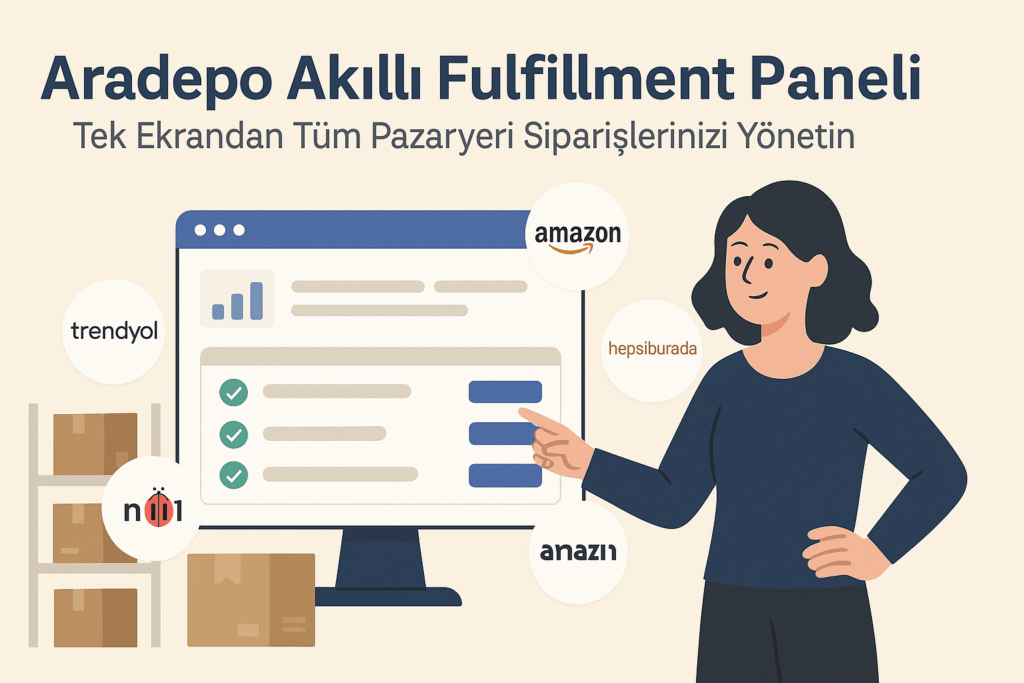 Aradepo Akıllı Fulfillment Paneli: Tek Ekrandan Tüm Pazaryeri Siparişlerinizi Yönetin