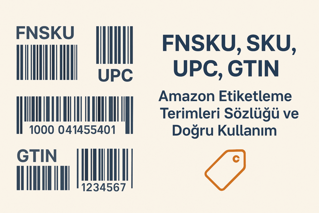 FNSKU, SKU, UPC, GTIN: Amazon Etiketleme Terimleri Sözlüğü ve Doğru Kullanım