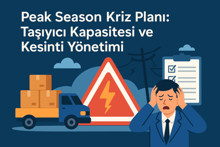 Peak Season'da Kargo Kabusuna Son: Taşıyıcı Kapasitesi ve Kesinti Yönetimi Stratejileri